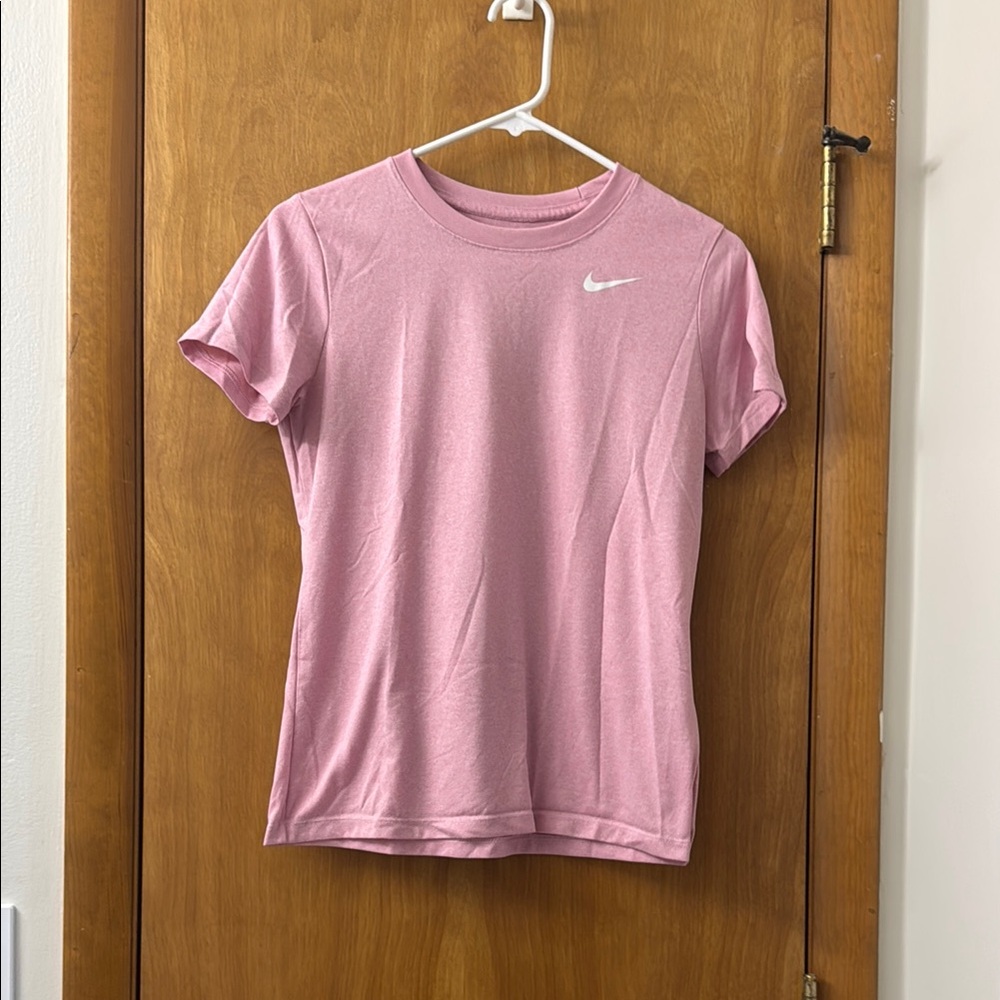 Nike Pink Fitted Short Sleeve Tee